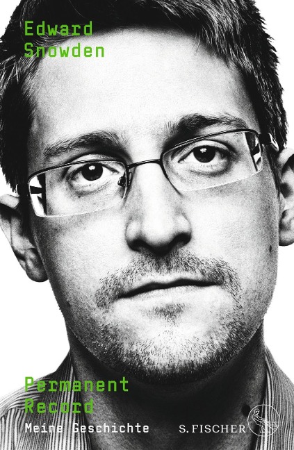 Buchcover Edward Snowdens Titelgesicht mit seiner Brille